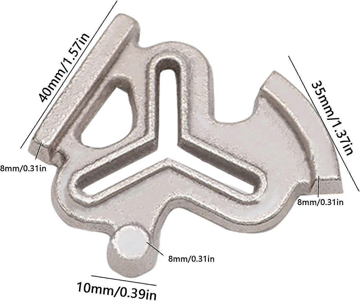 Séparateur d'espace en métal - Jauge de couture en aluminium pour boutons de couture - Outil de mesure équidistante
