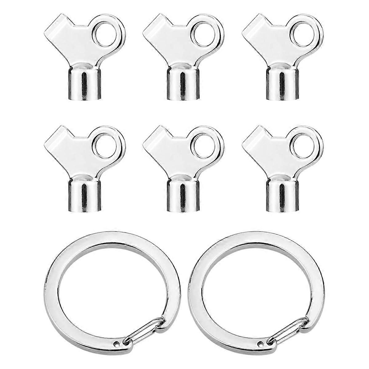 Radiator Key, 6-Pack Radiator Bleeding Air Valve Key for Bleeding Old Home Radiator