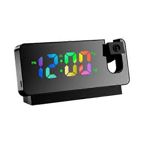 LED Smart Digital Alarm Clock Projection Temperature Projector LCD Display Time