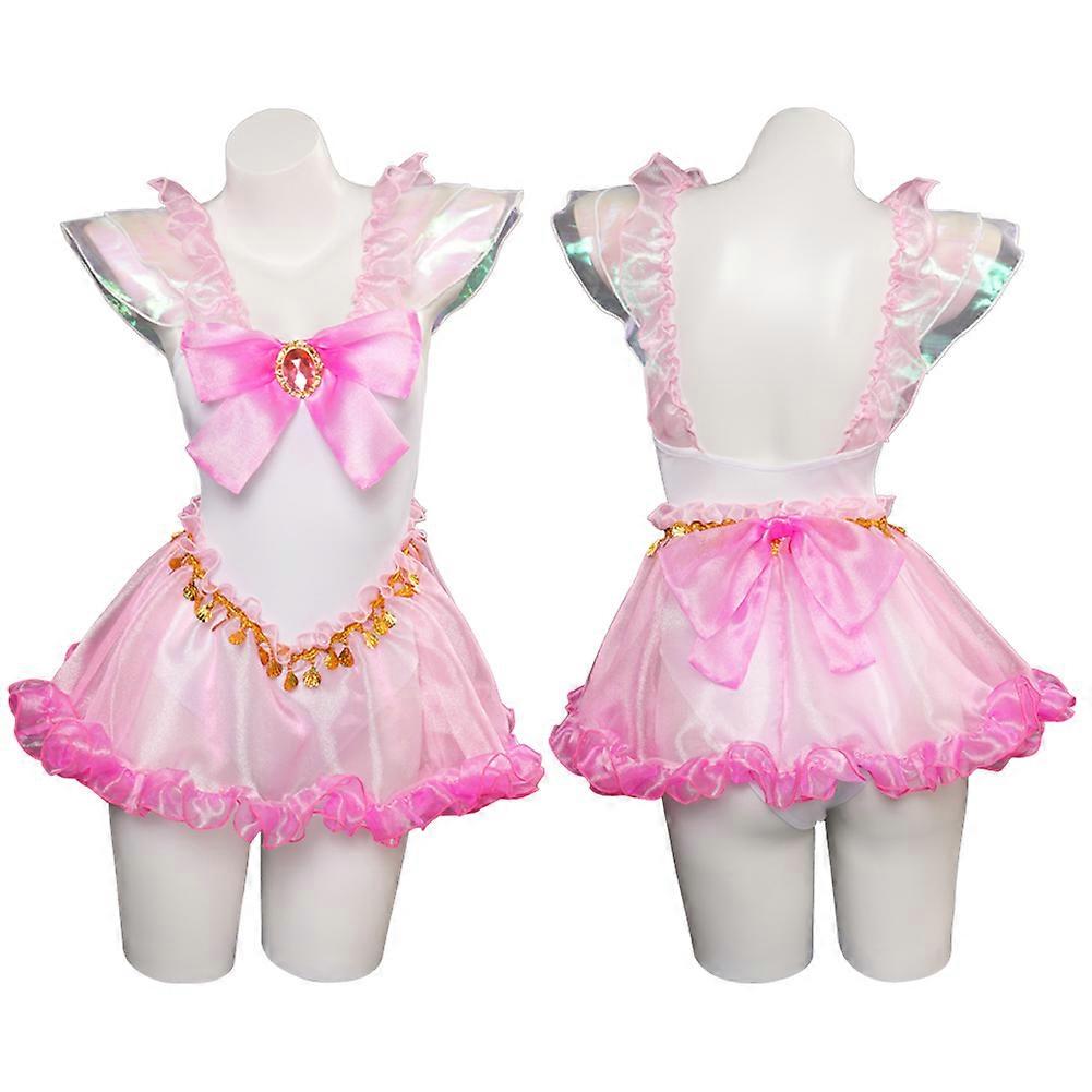Aino COS Minako/Kino COS Makoto/Chibiusa Cosplay Sailor Swimsuit Costume Women Girls Summer Dress Swimwear Halloween Carnival