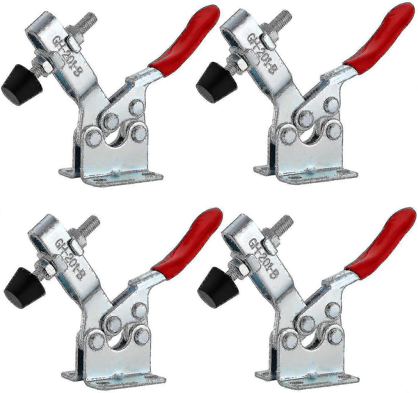 4pcs Horizontal Toggle Clamp Gh-201-b Joint Clamp Quick Release Capacity 90kg 198lbs Horizontal Lever Clamp Quick Release