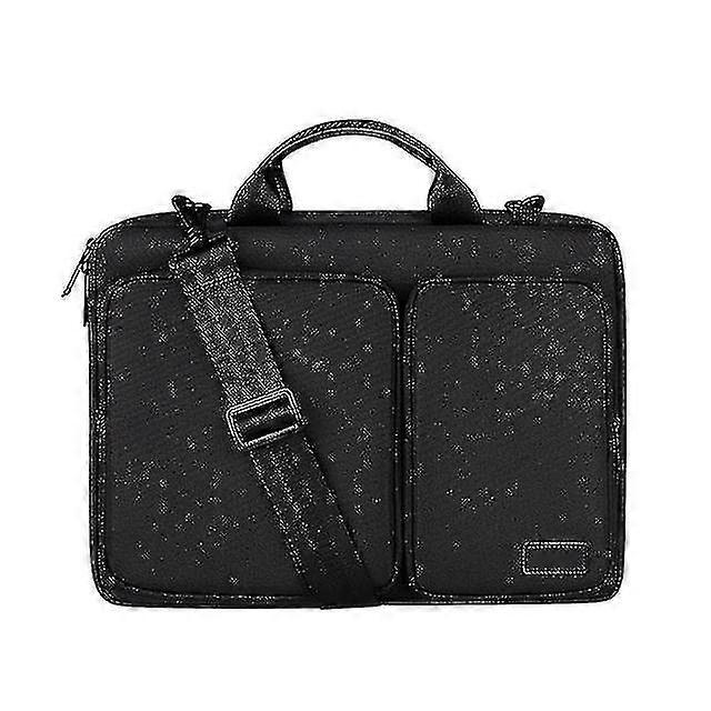 Waterproof Laptop Bag Notebook Shoulder Bag Briefcase Thick Interlayer Side Opening