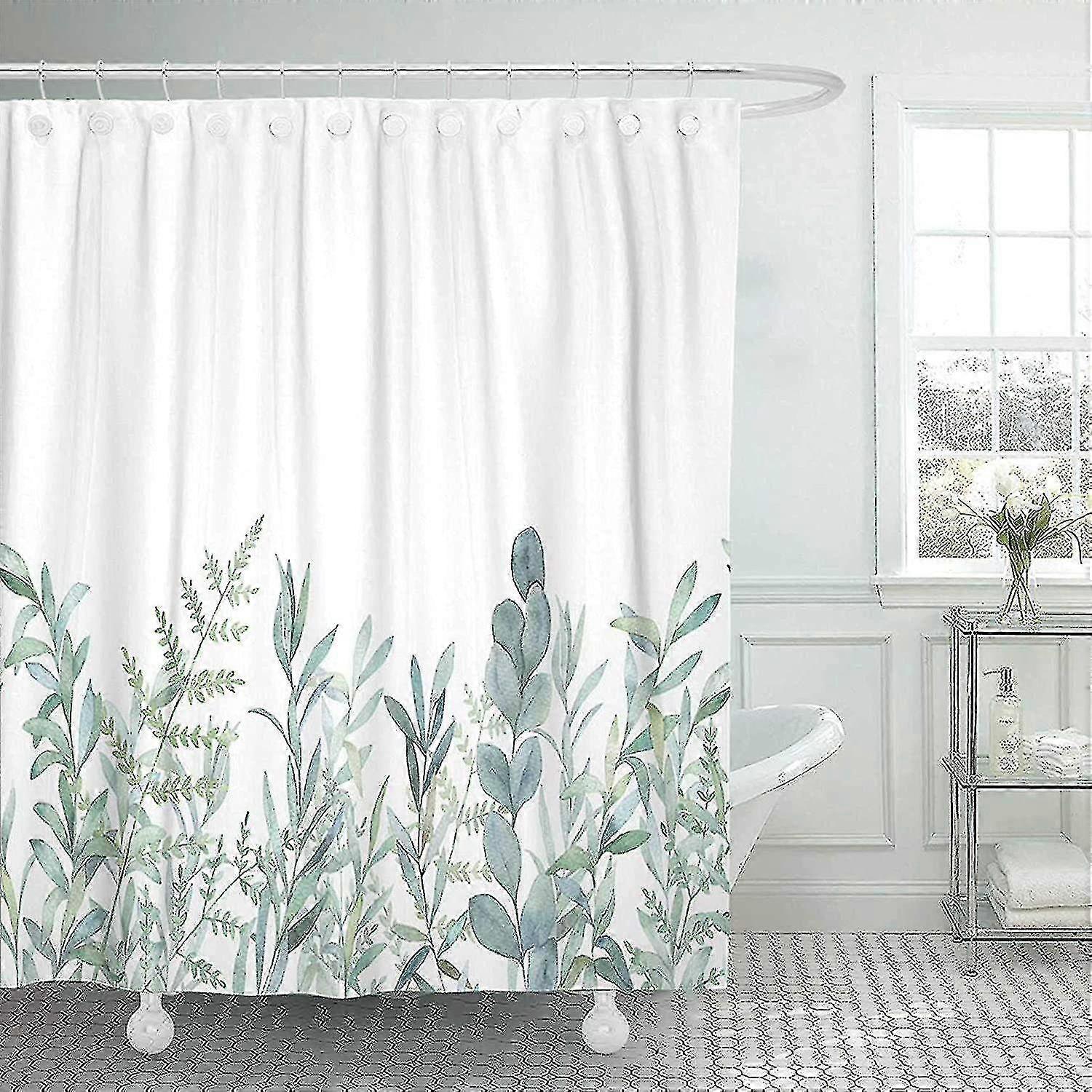 Fabric Shower Curtain With Hook