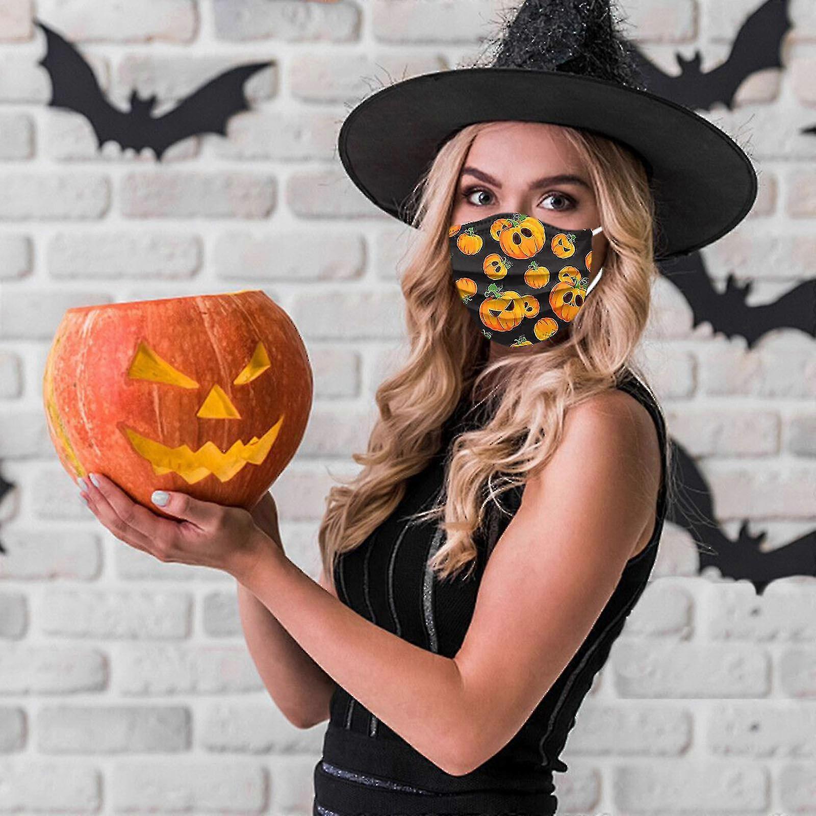 50pcs Halloween engangsutskrift barn voksenmasker