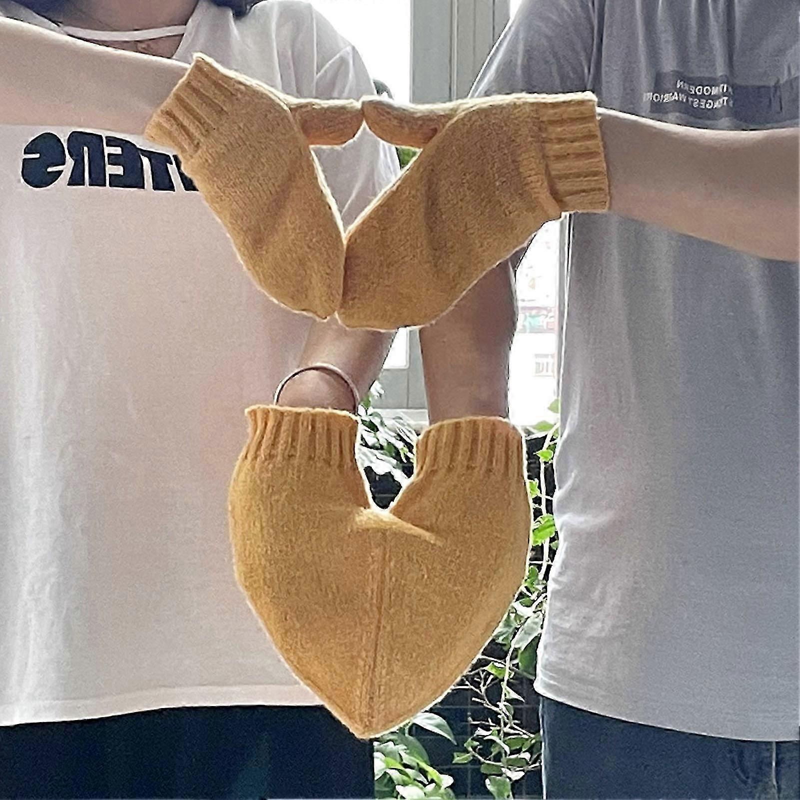 Couples Cold Weather Gloves Thicken Warm Couple Gloves Winter Knitted Warm Gloves for Outdoor Cold Weather