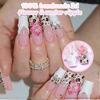 Franse Roze Pers op Nagels met Witte Rand Duurzaam & Nooit Splijtend Comfort Nepnagels voor Professionele Nagelkunst Salon Levering