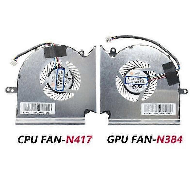Laptop CPU GPU Cooling Cooler Fan For MSI MS-16P7 GL63 GE63 GP63 GV63 GL73 GP73 GE63VR GE73VR MS-16P1 MS-17C1 N417 / N384