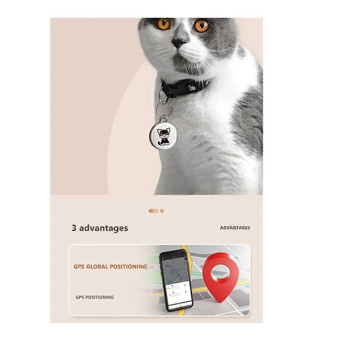 Pet Anti Lost GPS Tracker Bluetooth Smart Wearable Waterproof Locator Real-Time Tracking Collar Find Device,Dog
