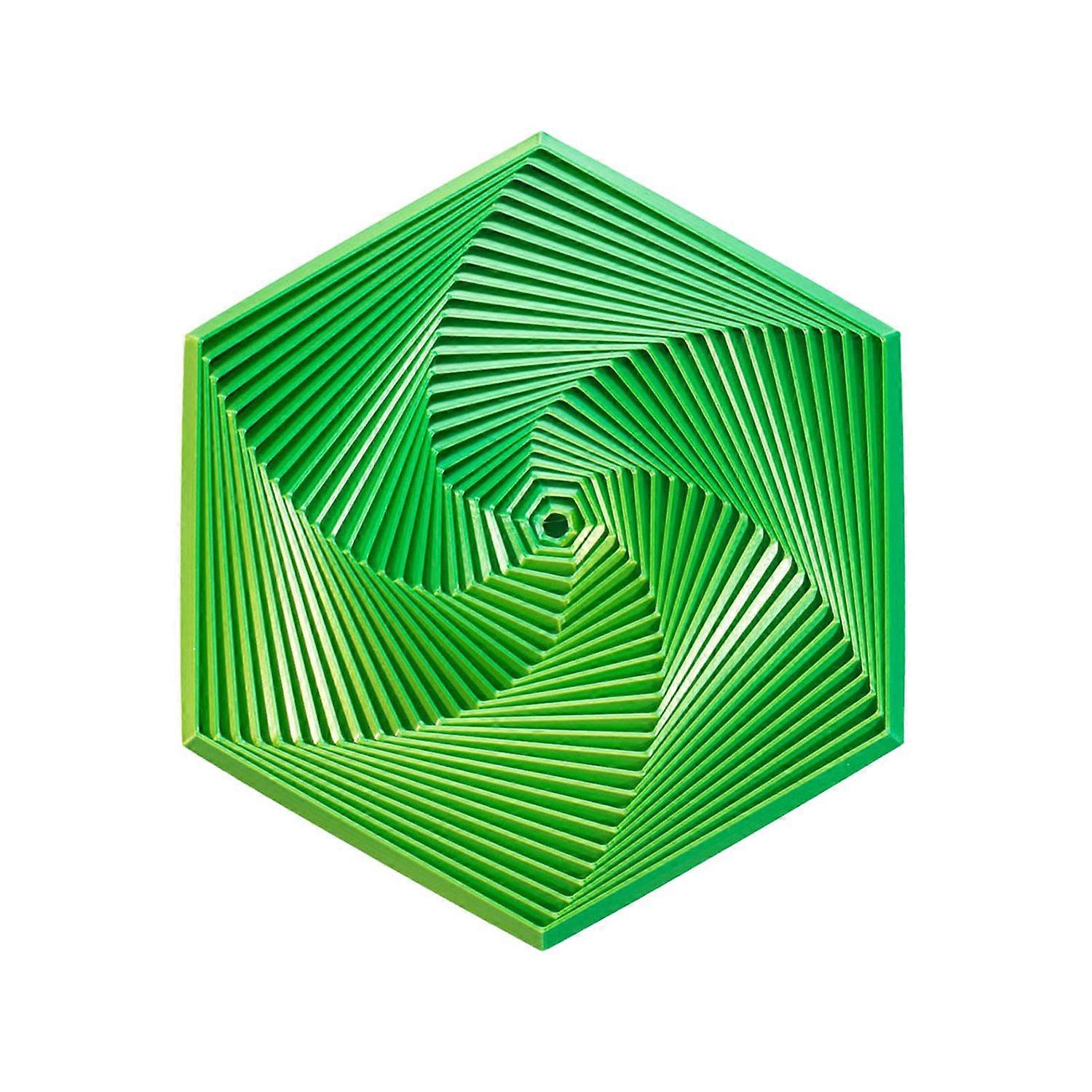 Fractal Fidget Hexagon Geometric Design Visual Illusion Fingertip Toy Portable Anxiety Relief