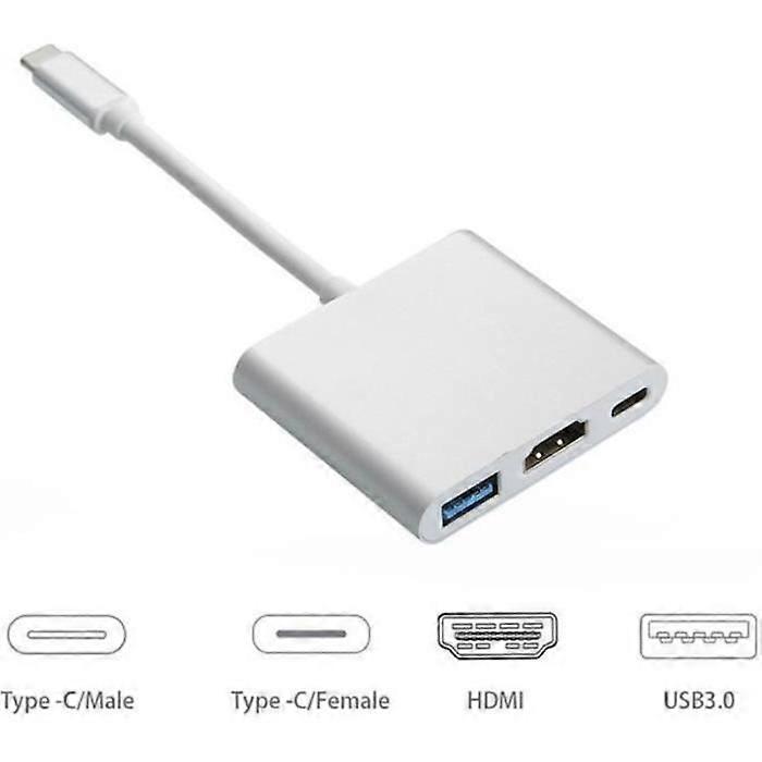 USB 30 Type C USB-C to HDMI Adapter for Apple New Macbook Compatible with HDMI