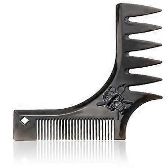 Styling Comb for Beards Men Retro Slicked Back Hair Style Tool for Hairdressing Beard Trimming Guide