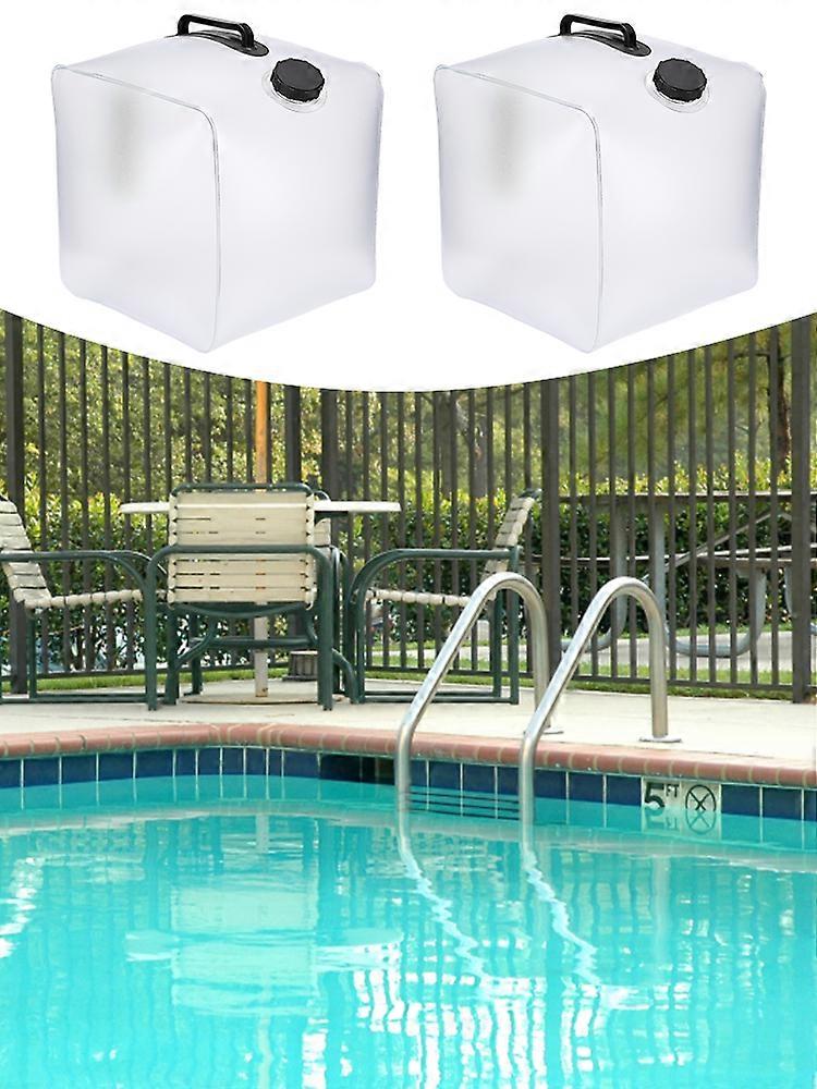 20L Swimming Pool Step Sandbag with Double Handles - Black (2PCS)