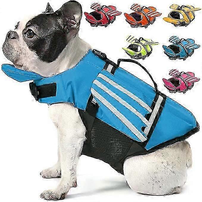 Adjustable Dog Life Swimming Jacket Vest With Rescue Handle For Small Medium And Large Dogs