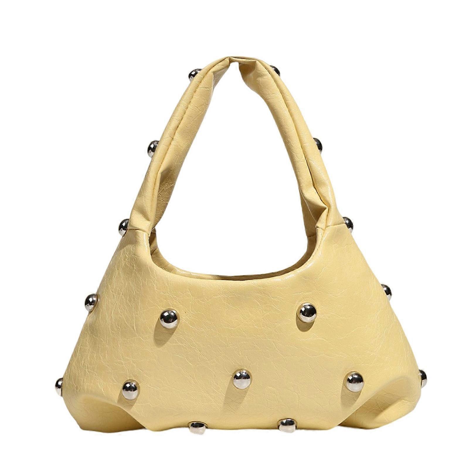 Sac Aisselles Pour Femmes Combinant Styles Et Fonctionnalité Sacs À Bandoulière Sac Shopping DécontractéPour La Mode Femmes Jaune Citron