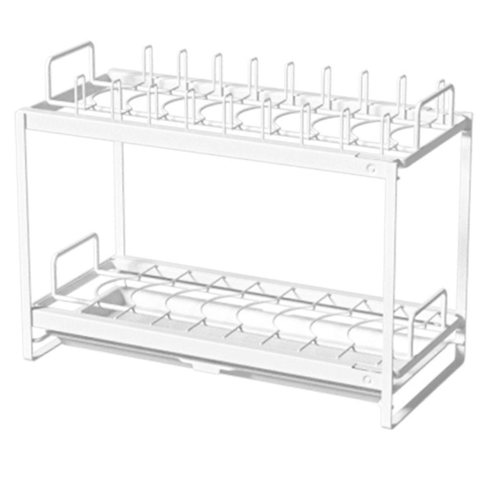 Pull Out Cupboard Multifunctional Iron Wire Dish Drainer Rack Organizer for Kitchen