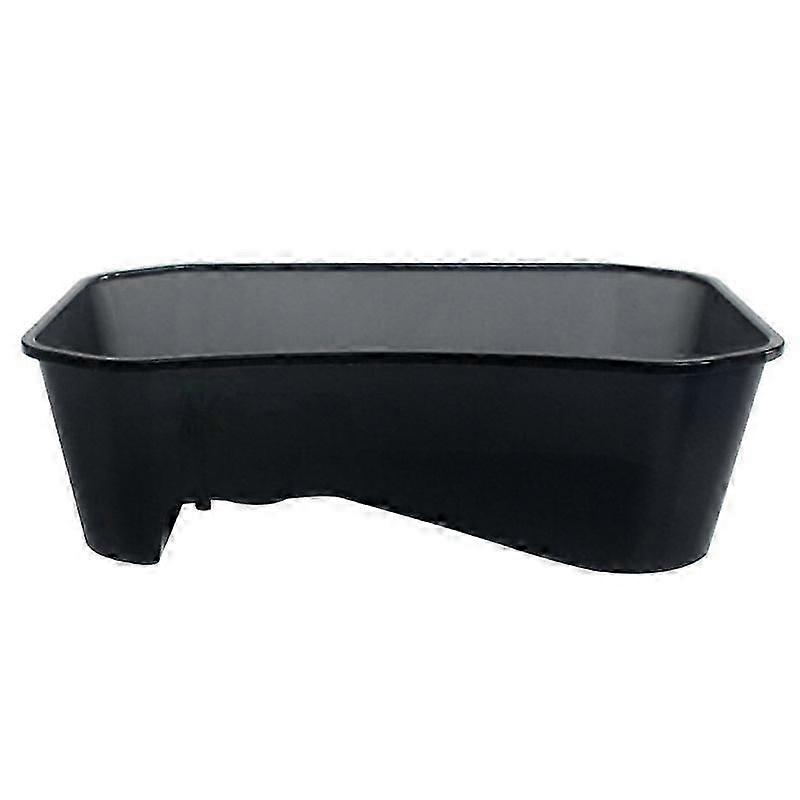 Aquarium Tank Breeding Box Reptile Habitat Tortoise Food Feeding Box with Ramp