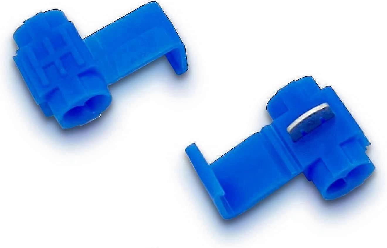 100 Pieces Blue Quick Terminal, Electrical Connector, Wire Quick Connect, Awg 18-14 (1.5-2.5mm)