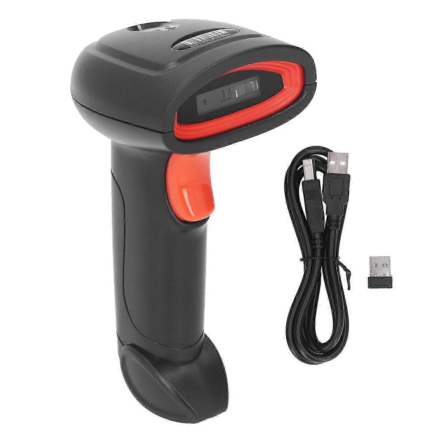 1D Barcode Scanner 2.4G Wireless Fast Scanning Strong Recognition Ability Barcode Reader with Buzzer-Good