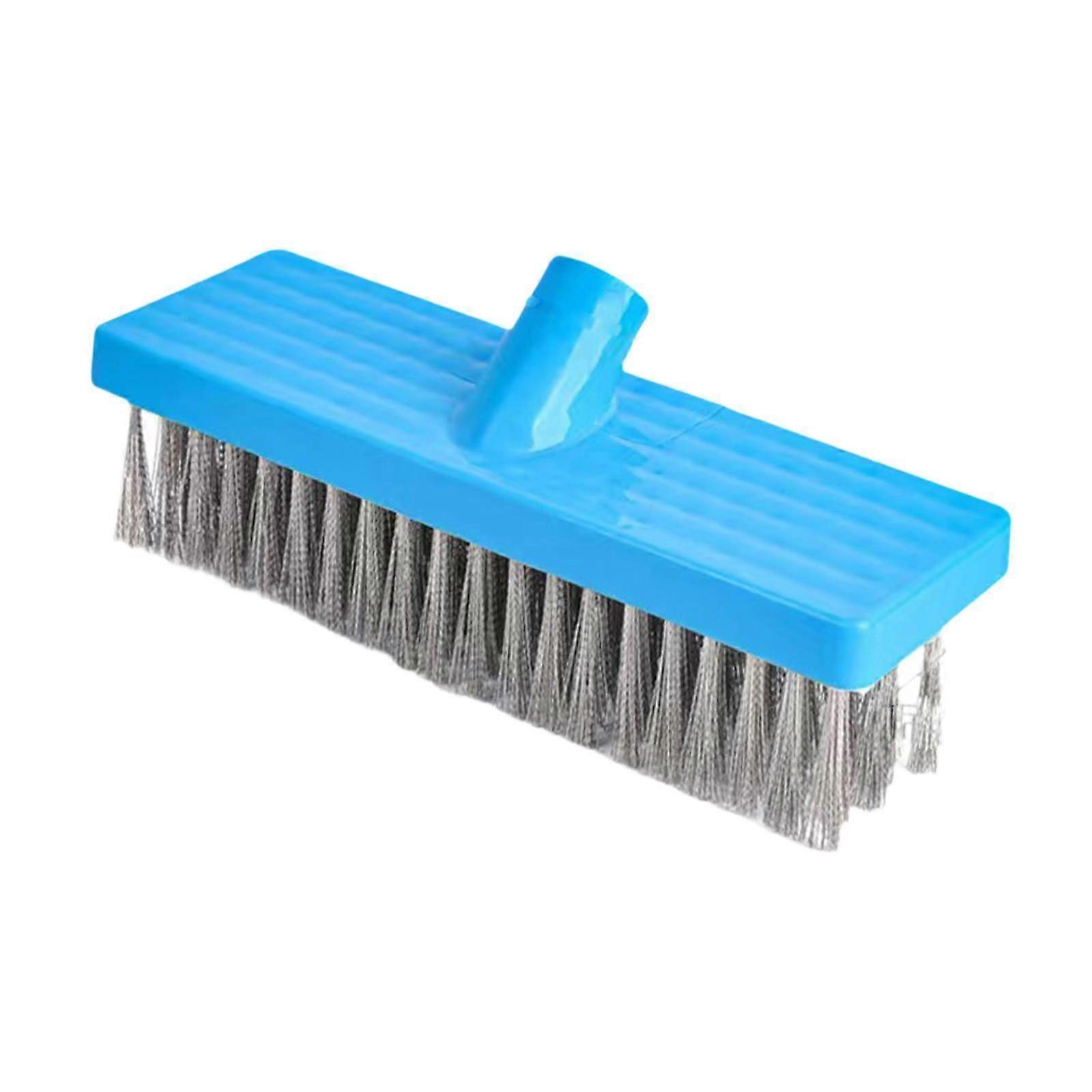 ראש מברשת רצפה חוט נירוסטה מברשת קרצוף סיפון למוסך דרך פטיו ראש מברשת 20 ס"מ