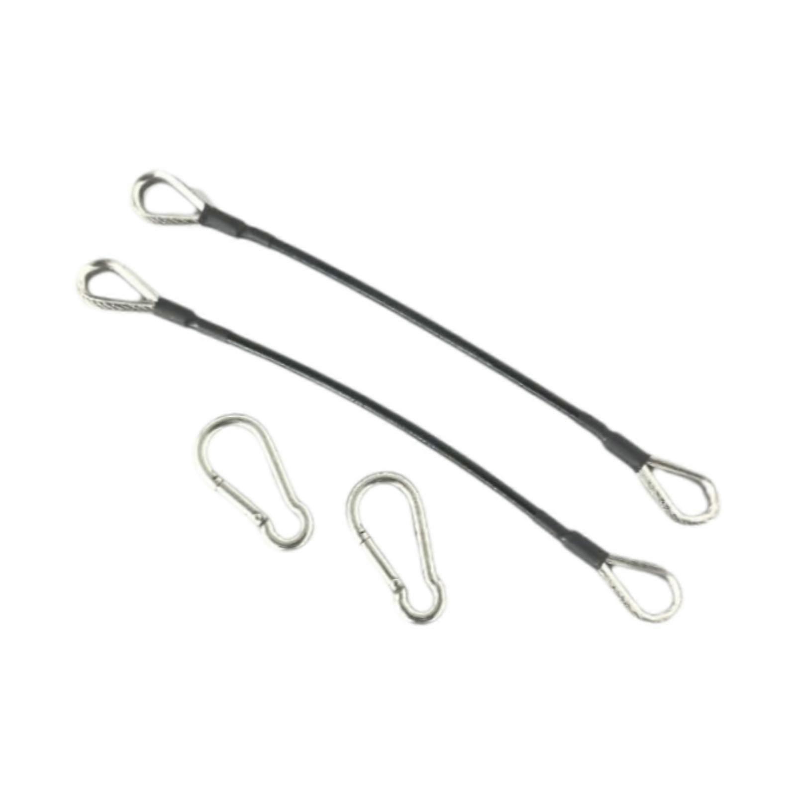 2x Gym Seated Row Pulley Cable for Tricep Extensions Chest Back Arm Training