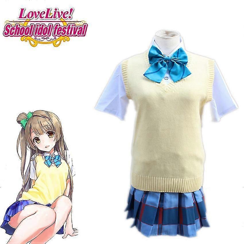 ラブライブ!みなみ ことり コスプレ 日本語アニメ衣装 コスプレ ユニセックス デイリーセーター スクール 制服コスチューム