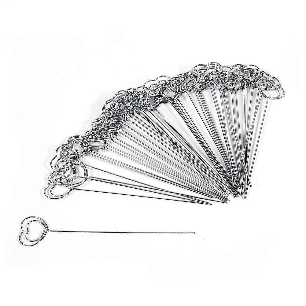 50 x DIY Craft Metal Wires Photo Card Picture Memo Note Clip Holders Love Heart Shape