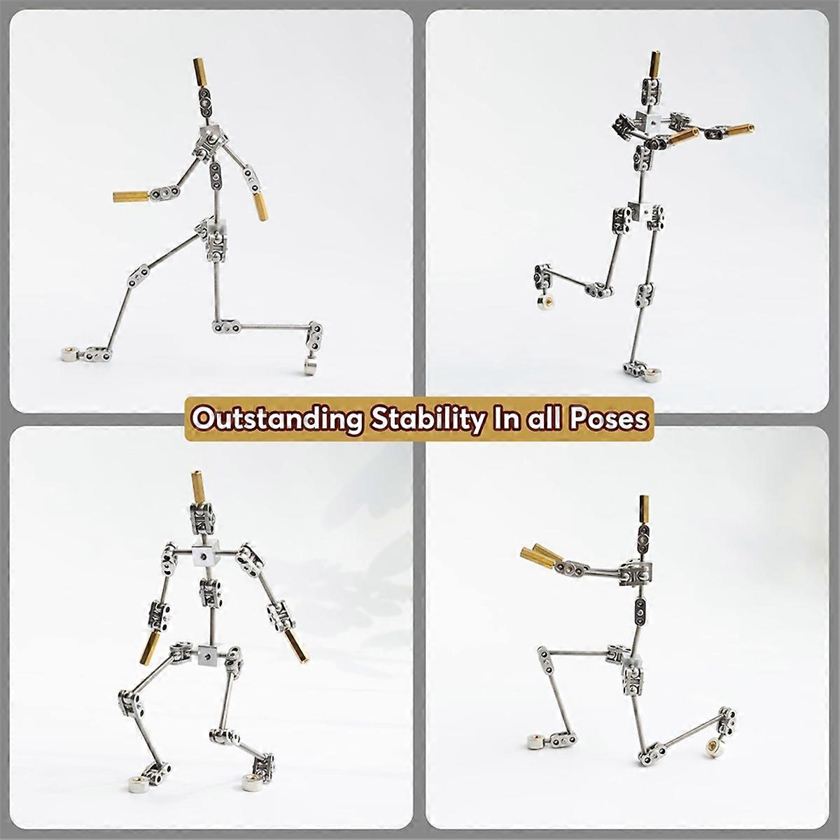 Armature Kit - DIY Metal Puppet Figure Skeleton, Easy to Assemble, Animated Character Design, for Stop Motion Animation