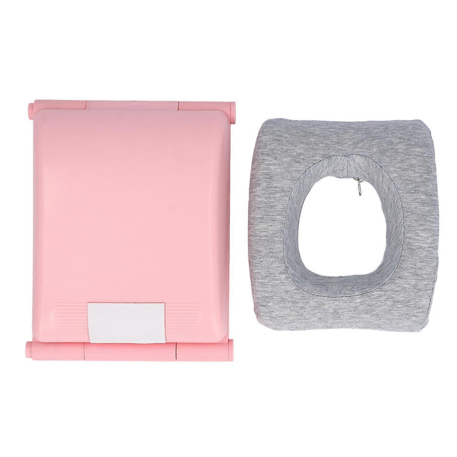 2 in 1 Nap Pillow Desk Reading Stand Folding Memory Foam Removable Pillow Center Hole Desk Sleeping