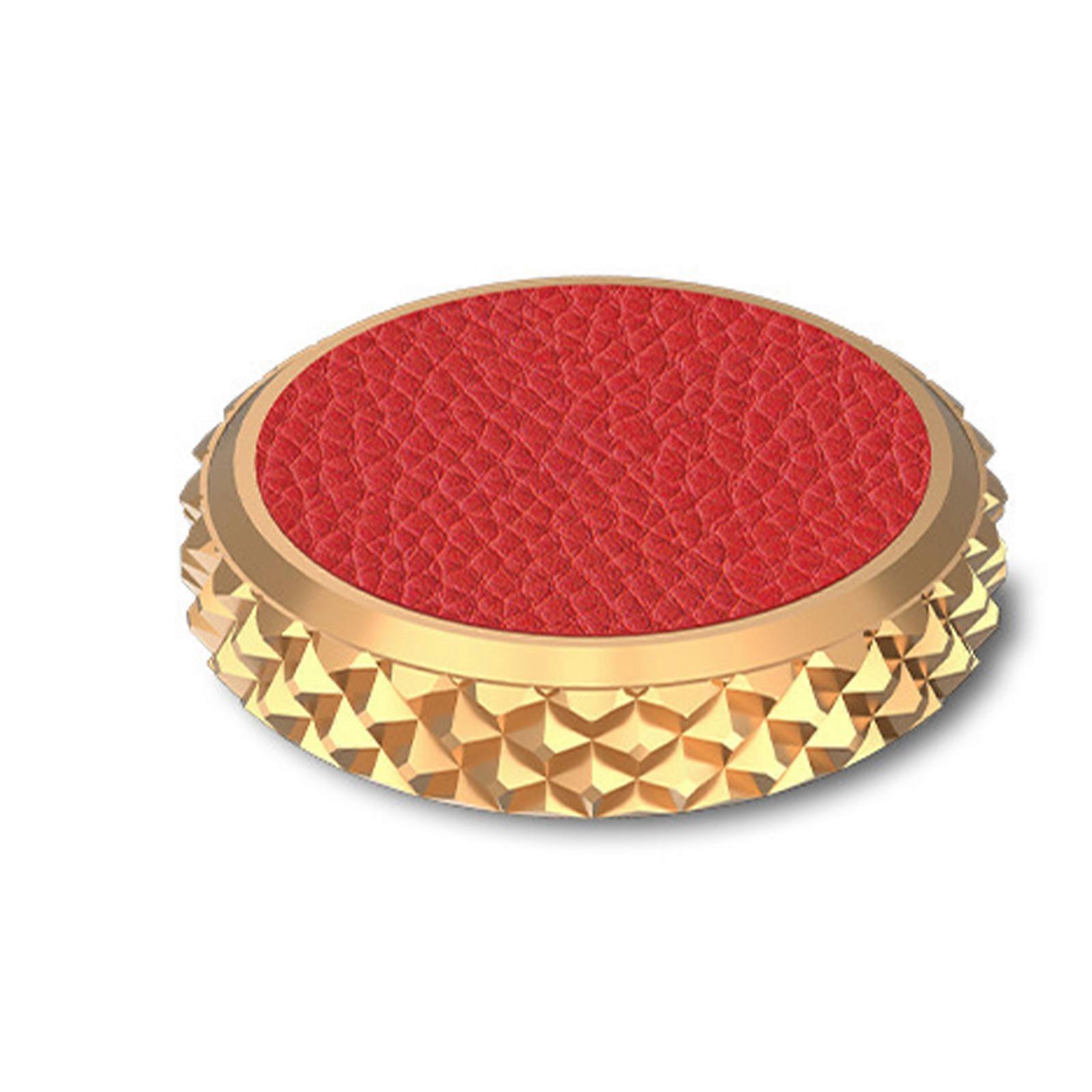 Universal Brass PU Leather Shutter Button Features Secure Anti Loss Design for XT30/X100VI Cameras with Threaded Hole red