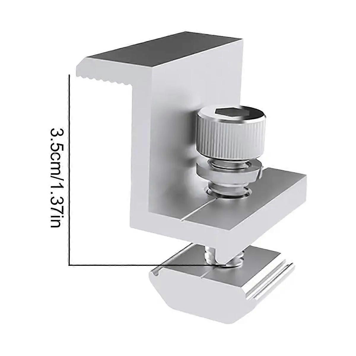 10Pcs Solar Photovoltaic Bracket Aluminum Alloy Clamp D