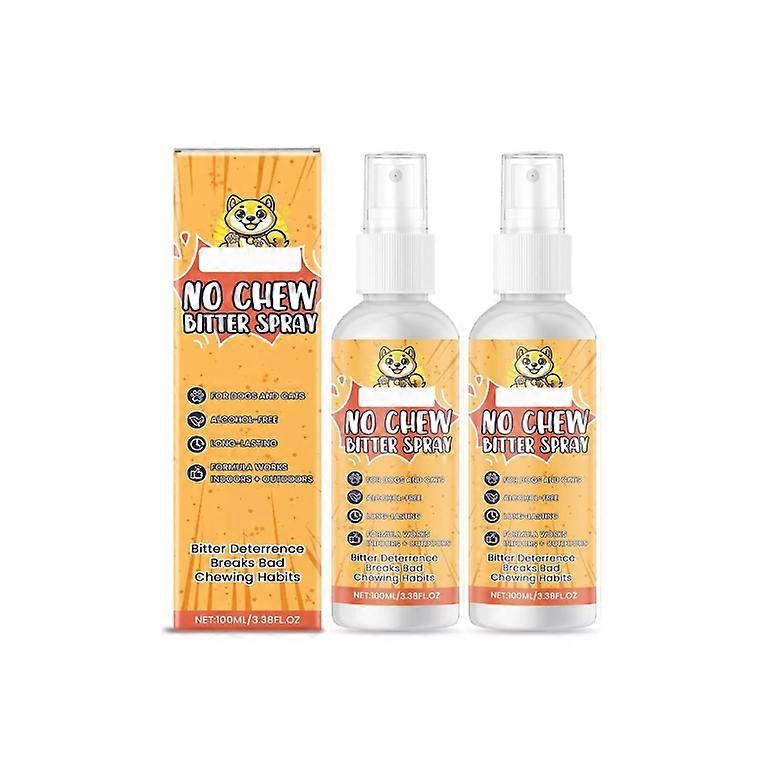 2PCS No Chew Spray for Dogs & Cats,Bitter Apple Spray for Dogs to Stop Chewing