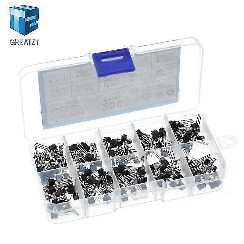 1 BOX 200 Stück = 10 Werte * 20 Stück Transistor-Kit Sortimentssatz BC327/BC337/BC517/BC547/BC548/BC549/BC550 BC556/BC557/BC558 Mix-Diodenpaket