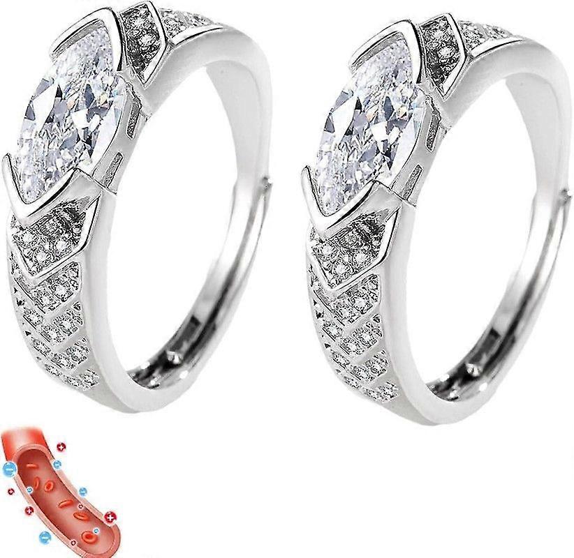 العلاج اللمفاوي المغناطيسي التيتانيوم أيون خاتم الماس مويسانيتي ، حلقة مغناطيسية مويسانيتي ، حلقة الزركون الغدد الليمفاوية