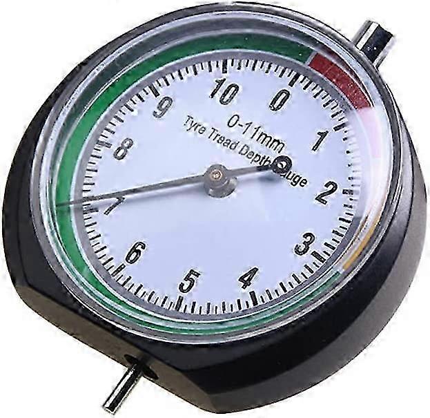 Tire Tread Depth Gauge, 0 - 11mm Measuring Range, Easy - to - Read Dial for Accurate Tire Tread Measurement