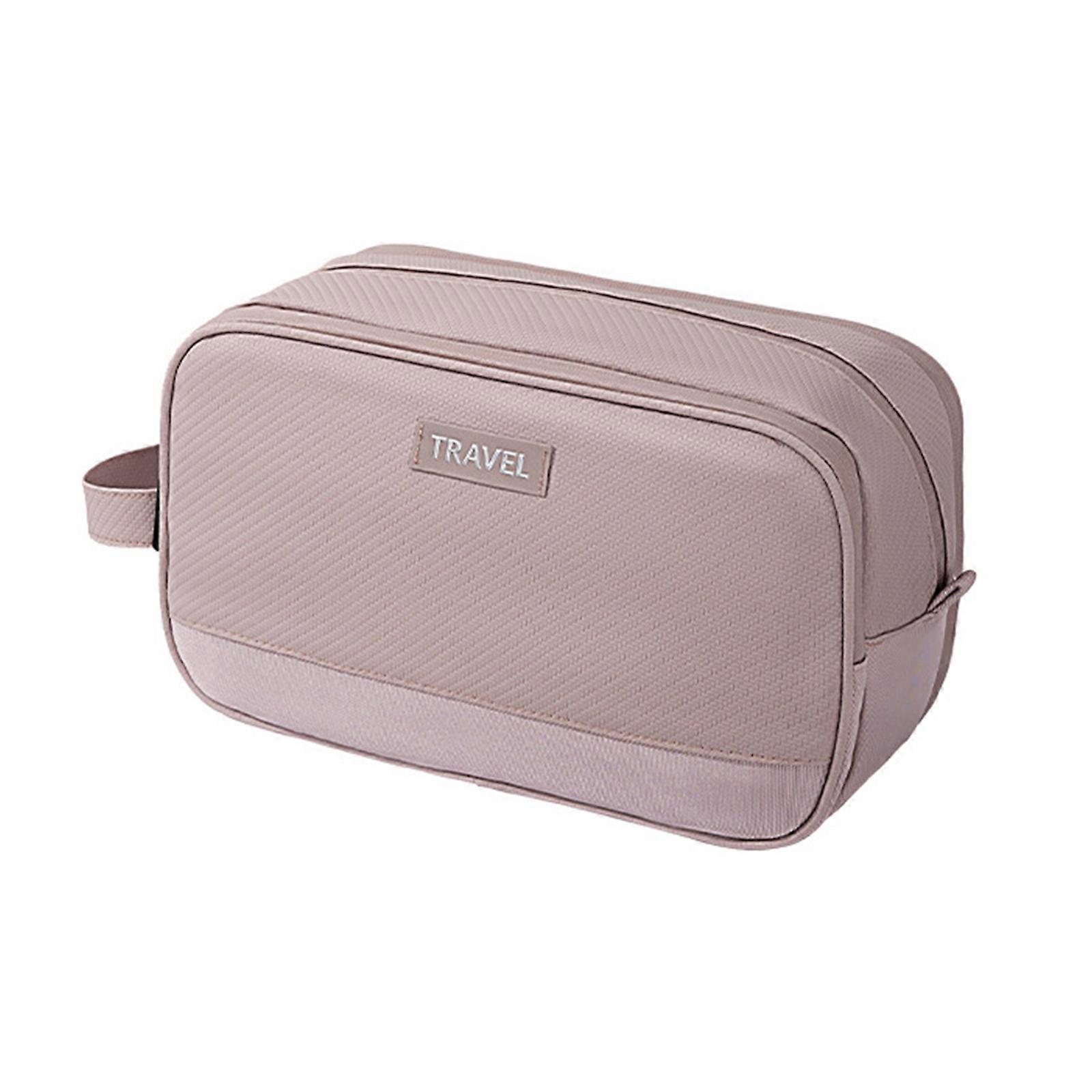 أدوات الزينة ذات السعة الكبيرة المنظمة مع حقيبة مكياج مقاومة للماء حقائب تخزين مستحضرات التجميل لتنظيم الأغراض الشخصية الوردي S