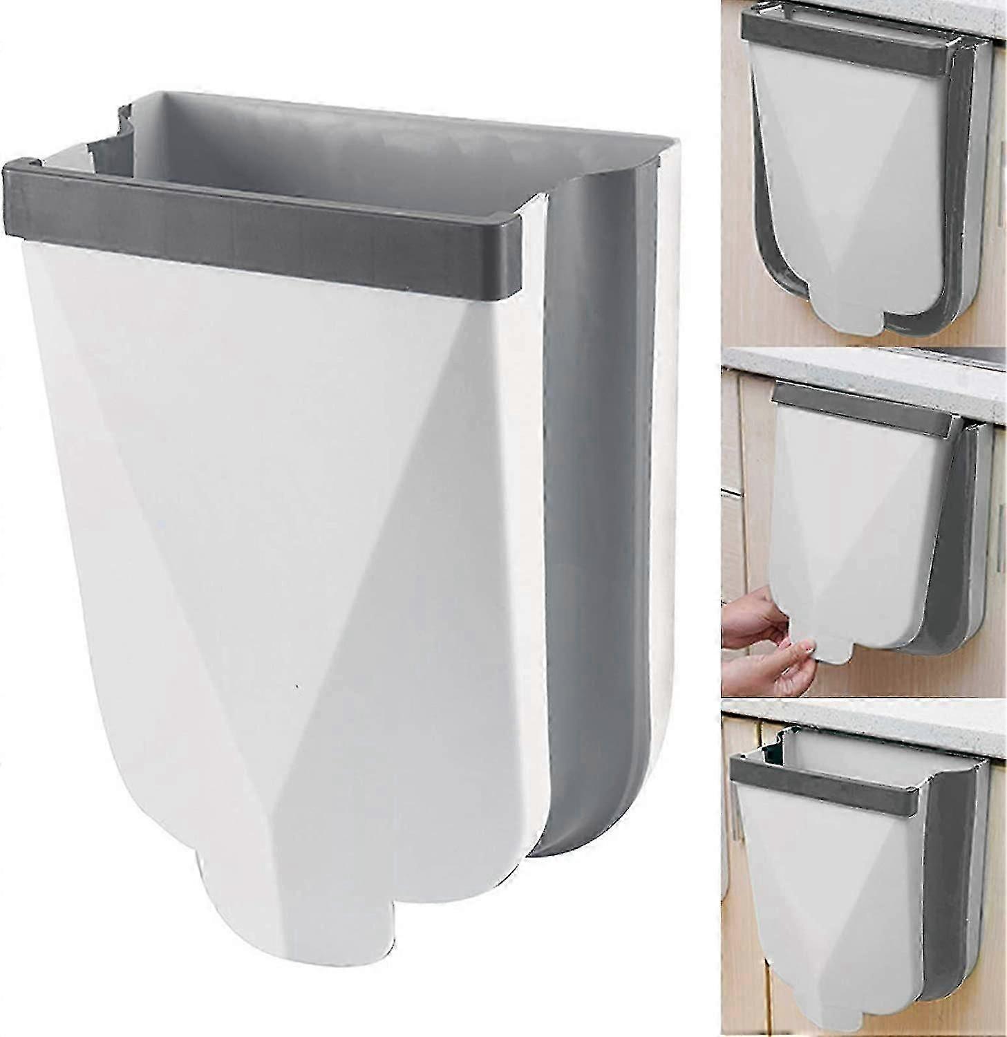 Küche Mülleimer Faltbarer Küchenmülleimer, 6l Wandmontierter Mülleimer