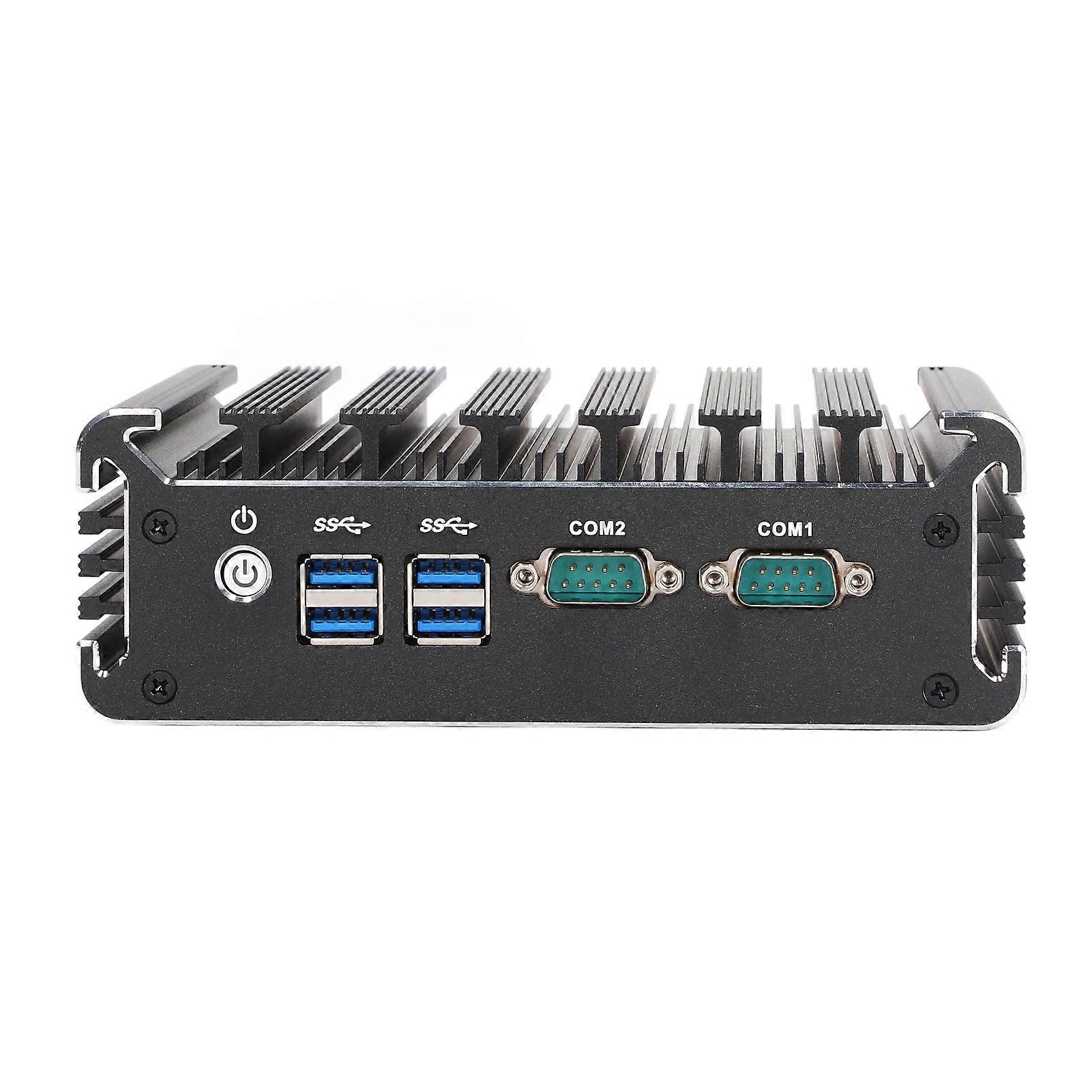 8G 128G Dual Core Fanless Embedded Industrial Control Computer 100 - 240V EU Plug Multifunctional Industrial PC