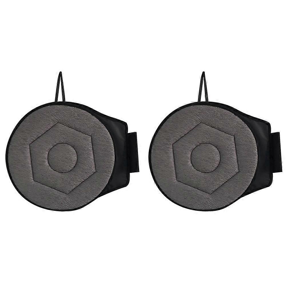 2pcs 360°Rotating Seat Cushion for Car,15.7in Seat Cushion Gray
