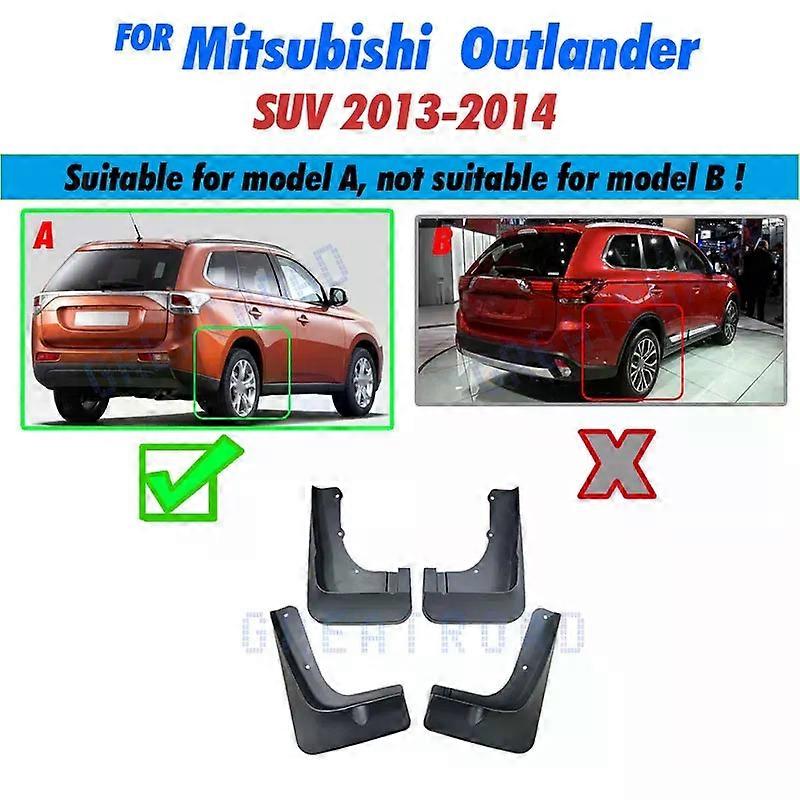 Compatible Front Rear Molded Car Mud Flaps For Mitsubishi Outlander 2013 2014 Mudflaps Splash Guards Mud Flap Mudguards Fender
