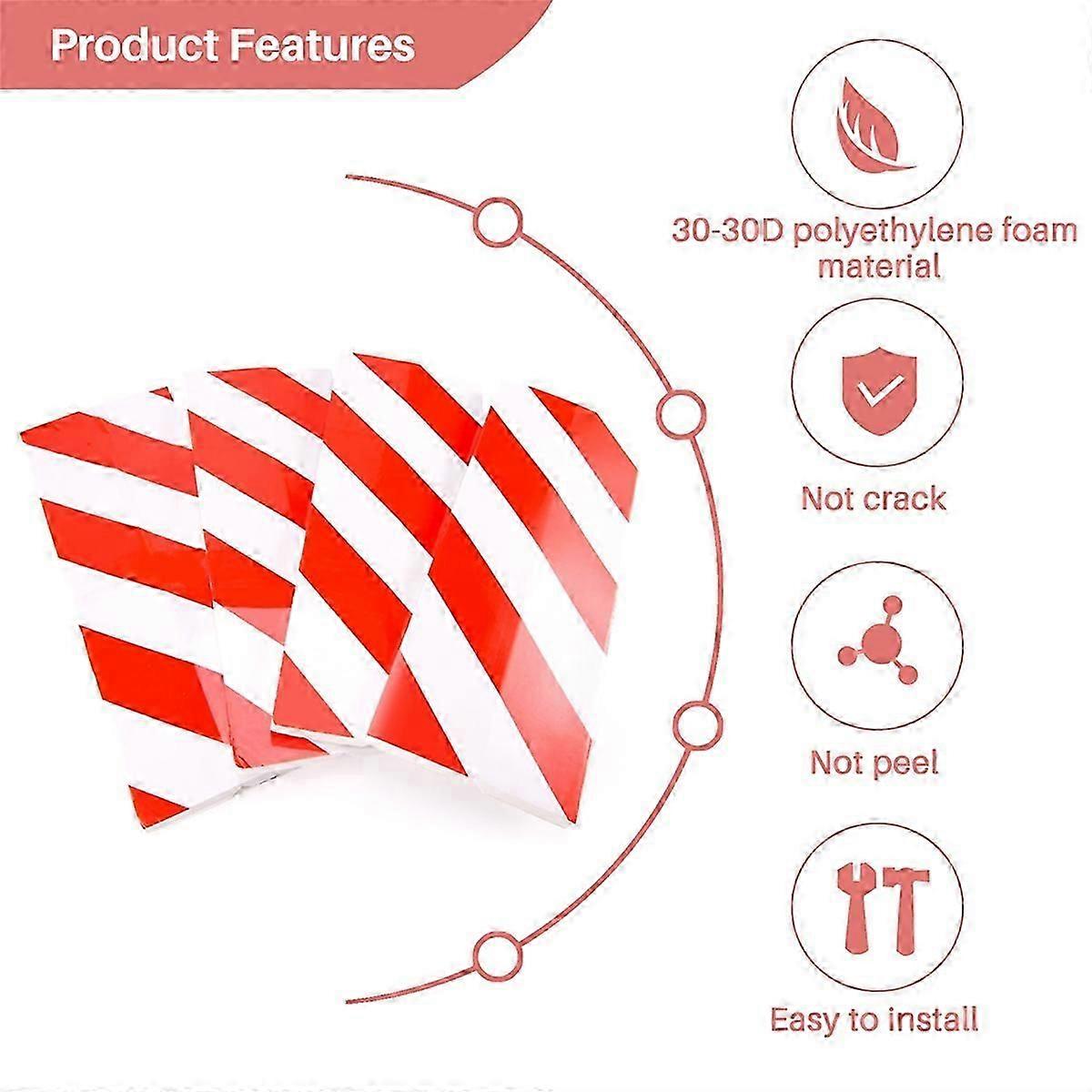 4PCS Garage Wall Protector Car Door Bumper Foam Parking Protector Anti-Collision Adhesive Scratch A