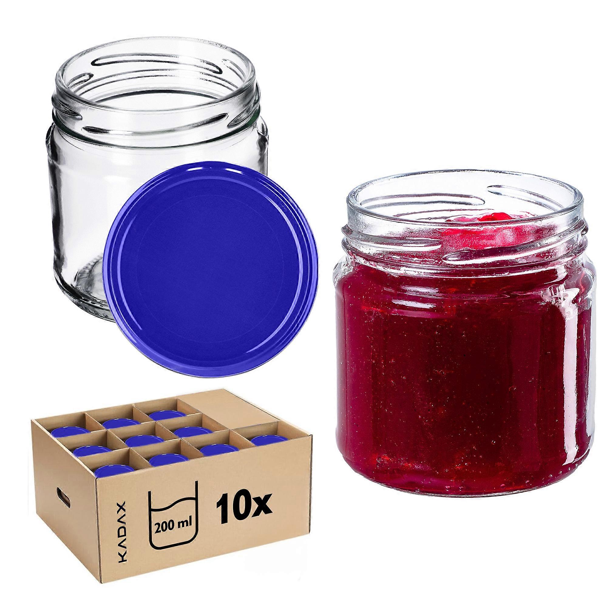 Borcan KADAX Klara 200ml pachet 10buc + capac bleumarin 