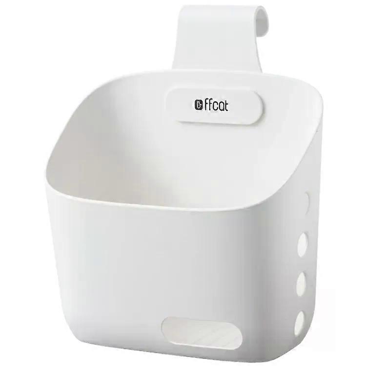 Hanging Storage Basket-Kitchen & Bathroom Organizer,,White