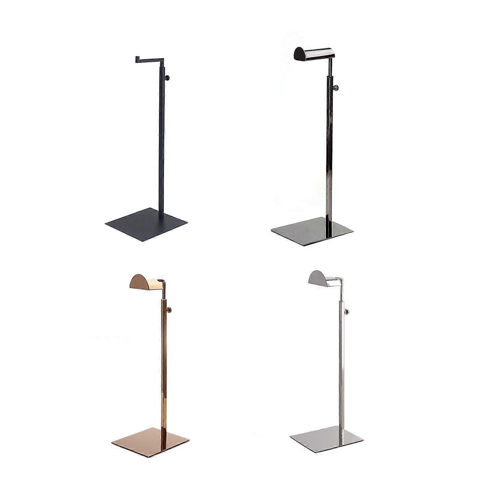 Handbag Display Stand Stainless Steel Height Adjustable Single Hook Purse Metal Holder Stand Type 2
