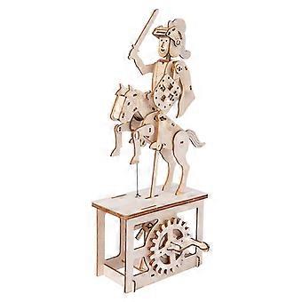 Kids Interactive Knight Wooden Puzzle Educational for Play Funny Table Toy Best Gift for Indoor/Outdoor Supplies Xmas Gi Multicolor