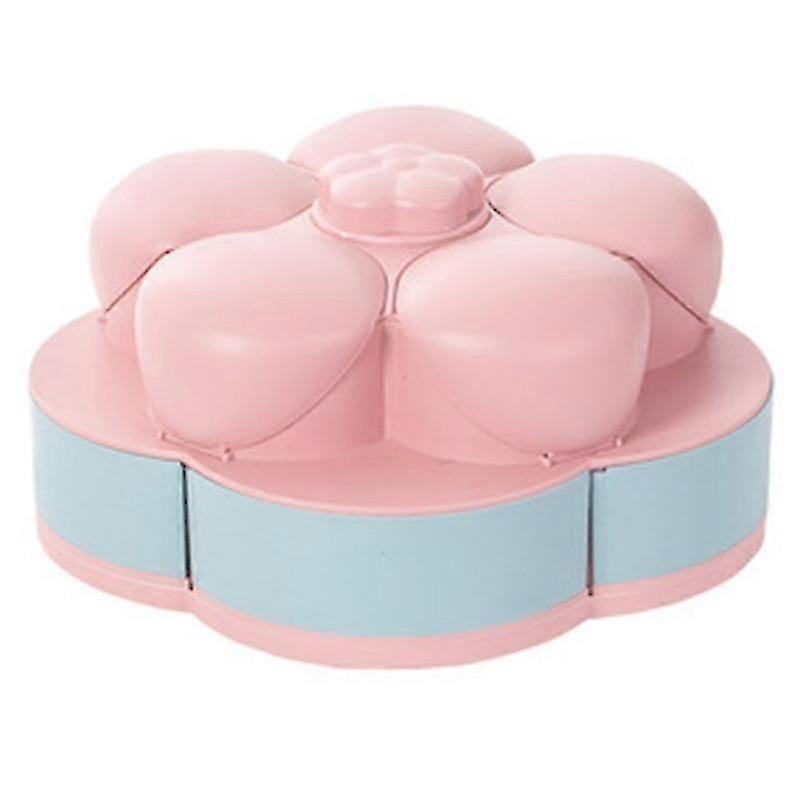 Double-Layer Rotating Fruit Tray Household Candy Box Split Dried Fruit Tray