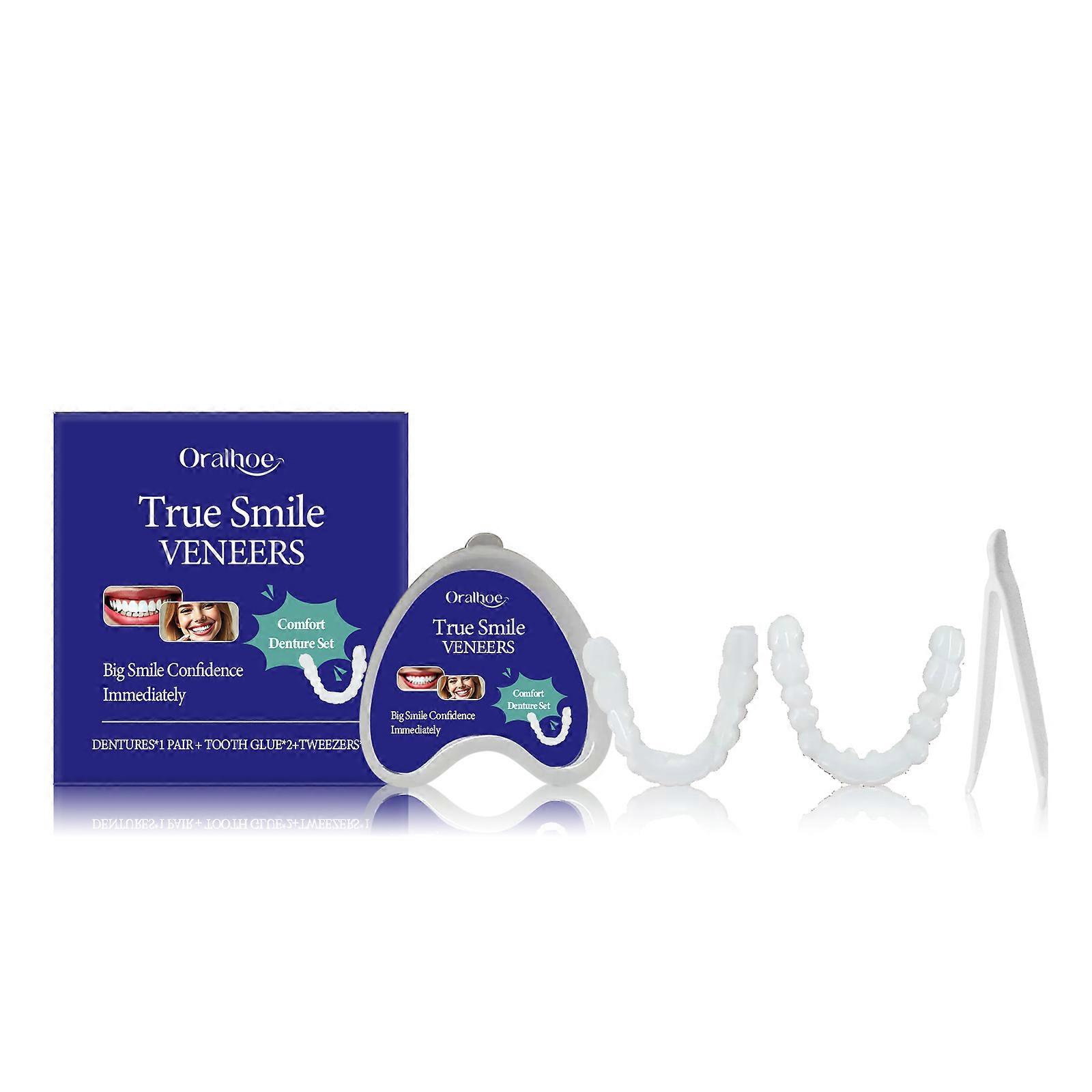 Modify the braces Fix the braces and modify the teeth Natural smile denture kit