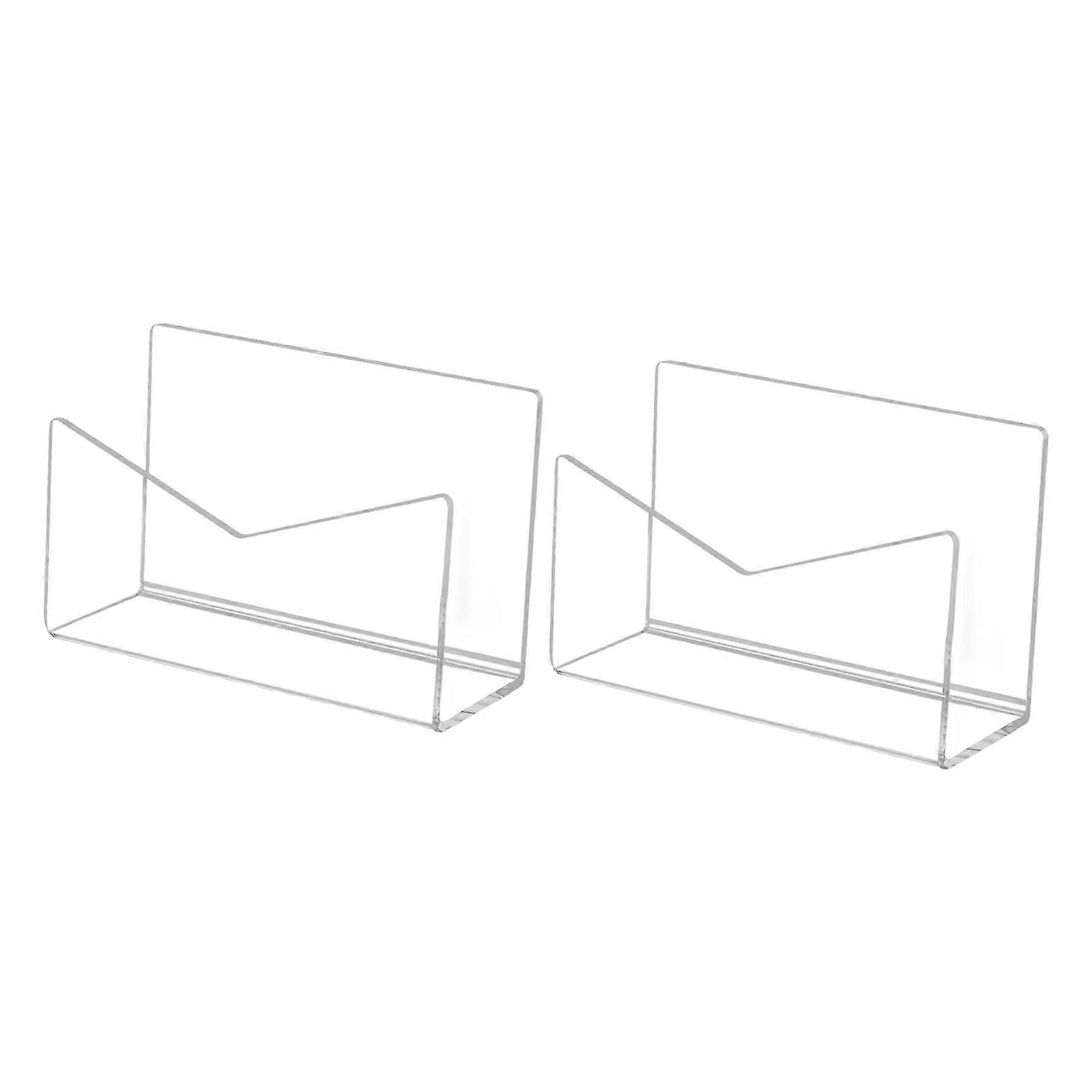 2x Desktop Letter Holder File Holder, Office Lightweight Versatile Countertop