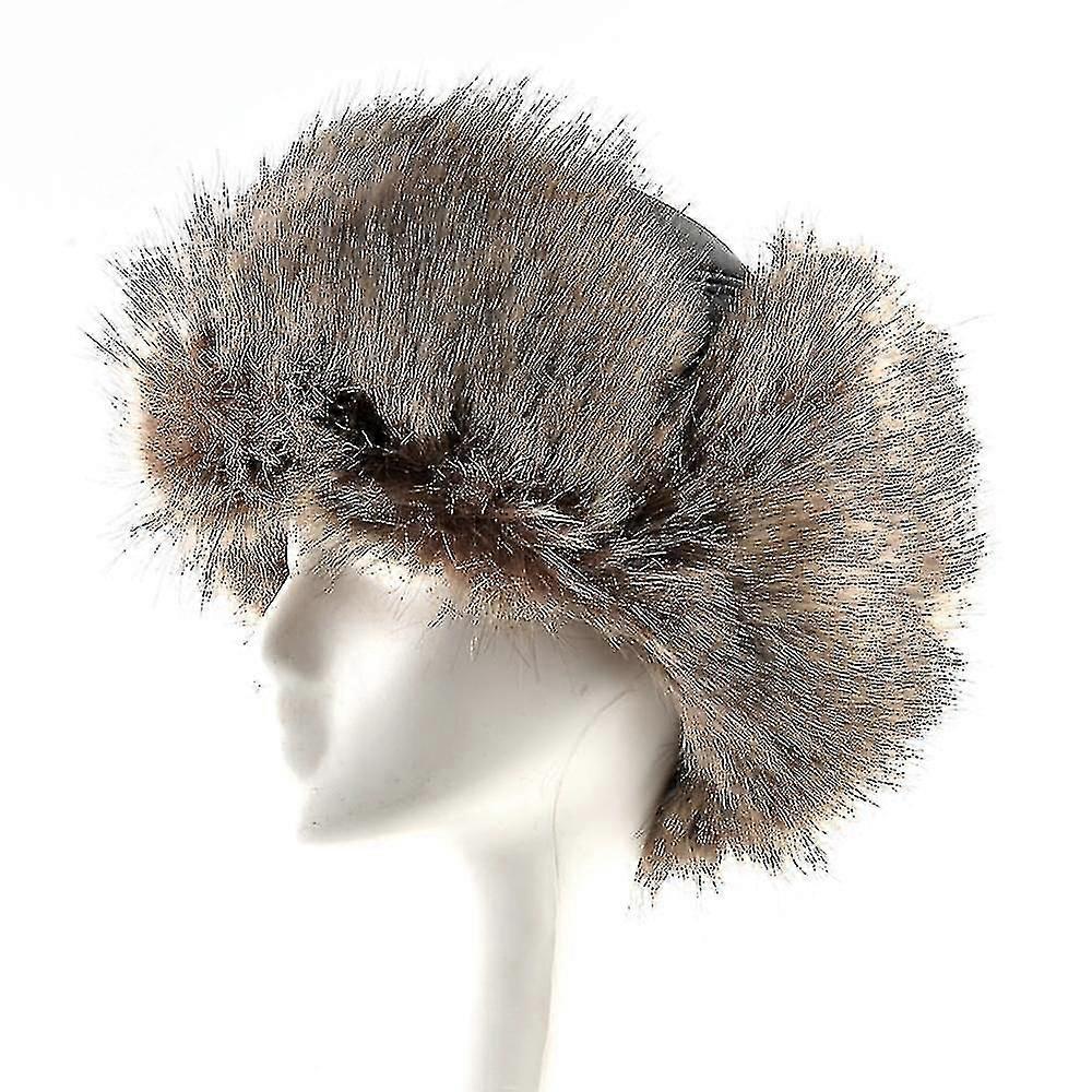 Cappello Bomber in Ecopelle Uomo Inverno Con Paraorecchie