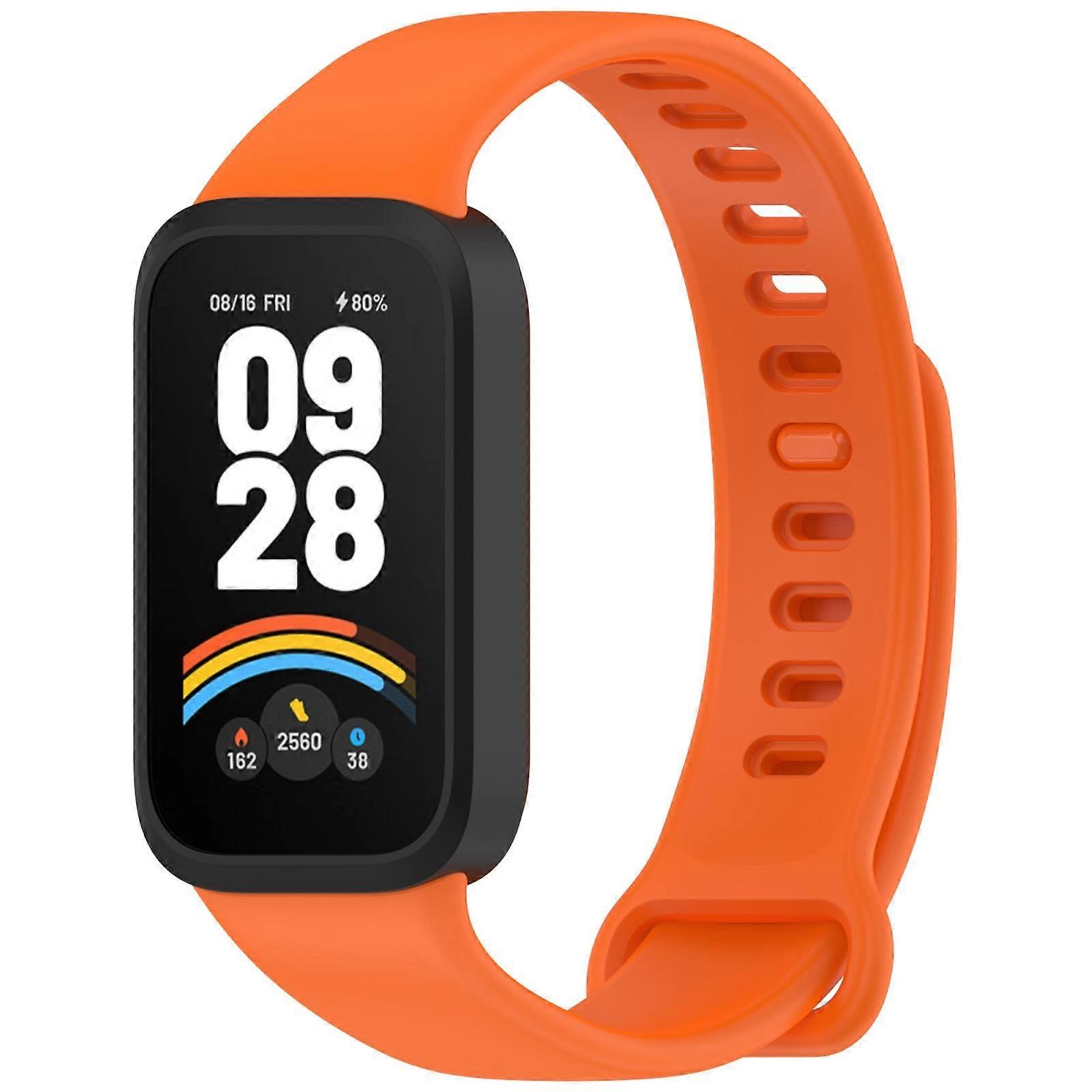 xDfind Correa de reloj integrada de silicona suave para Redmi Band 2 / Xiaomi Smart Band 8 Active