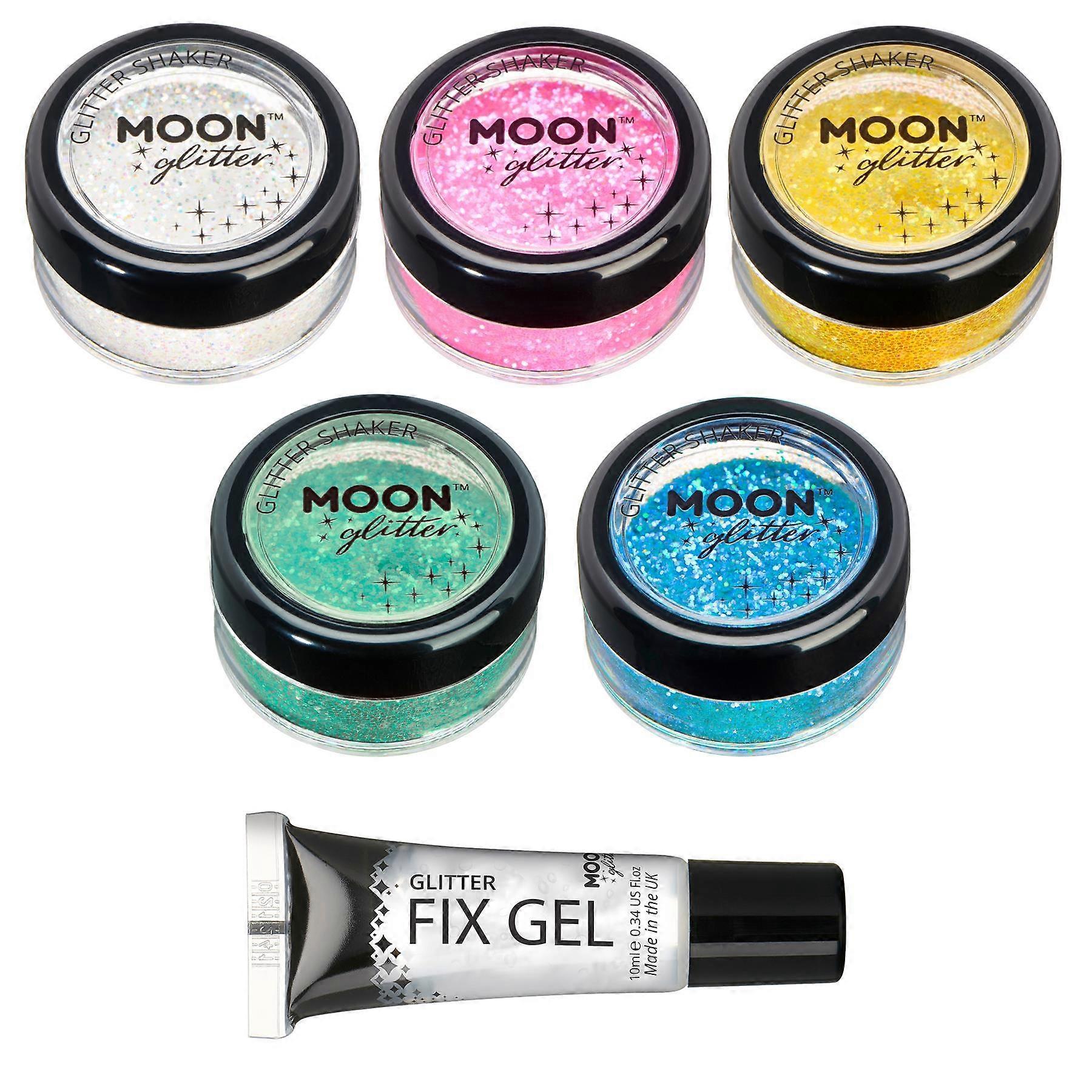 Moon Glitter - Shakers à paillettes irisées - Set de 5